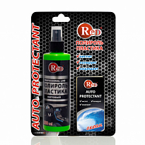  RED R4266 Полироль пластика матовый с губкой ОКЕАН" 250мл в бл. 1шт./12шт.